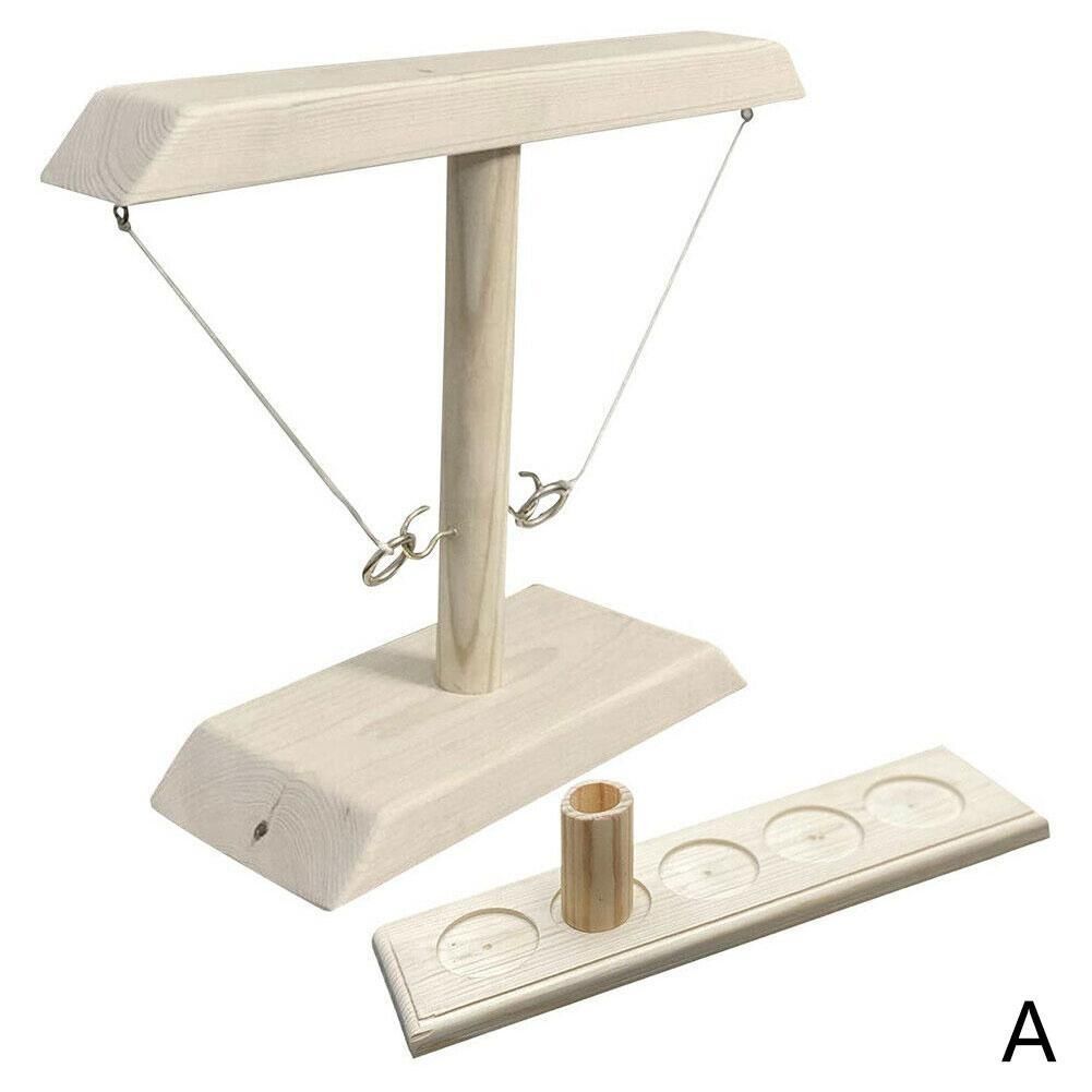 Party Toys Handmade Wooden Ring Toss Hooks Fast-paced Interactive Game for Bars Home Hook and Ring Toss Battle Game Dropshipping