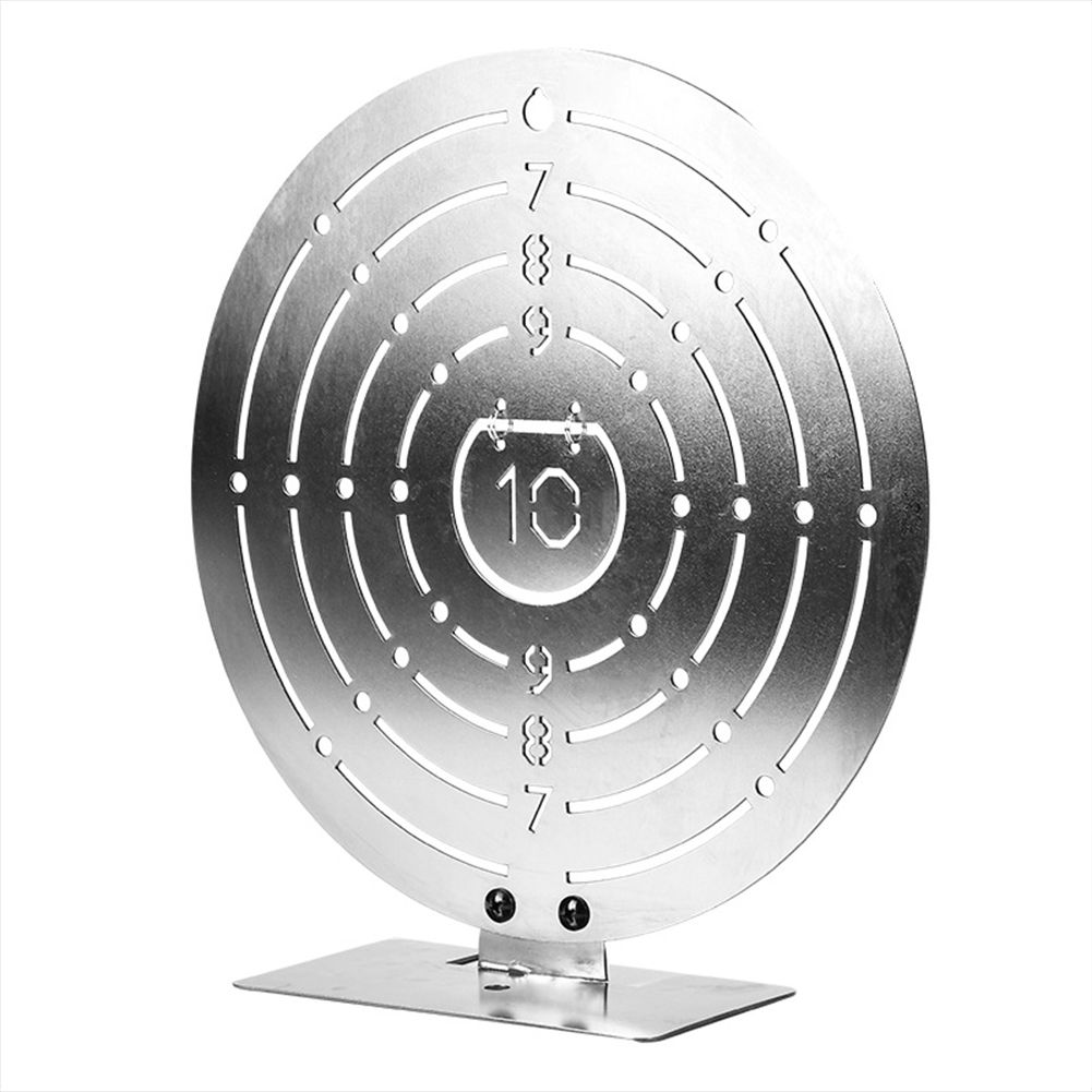 Round Stainless Steel arget Strong Stable Reinforced Base Practice arget Clear Code Hanging Ring Design Durable Metal arget color