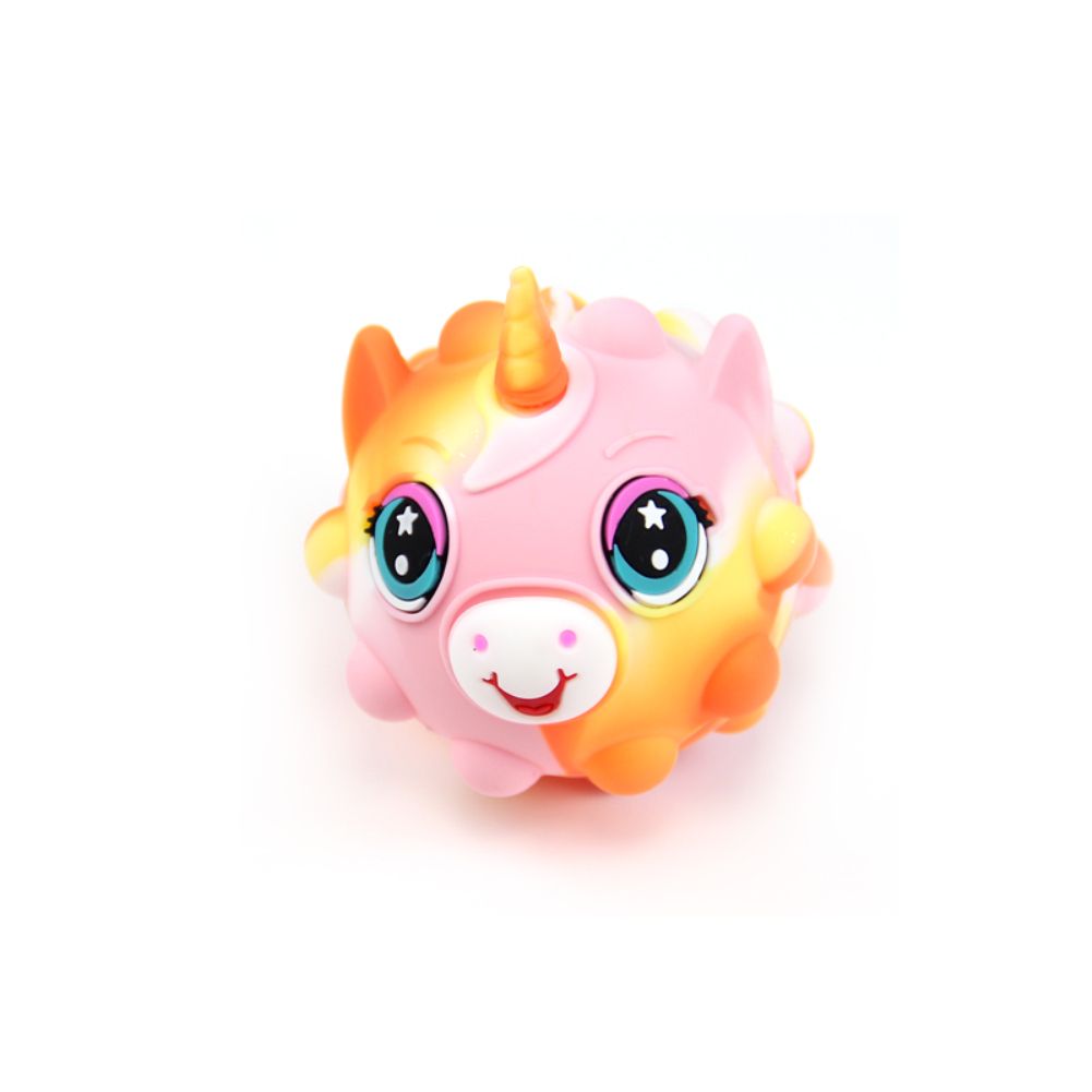 Pop It 3D Fidget Toys Ball Unicorn Luminous Decompression Toy Anti Stress Finger Press Squeeze Push Bubble Toy with nice material