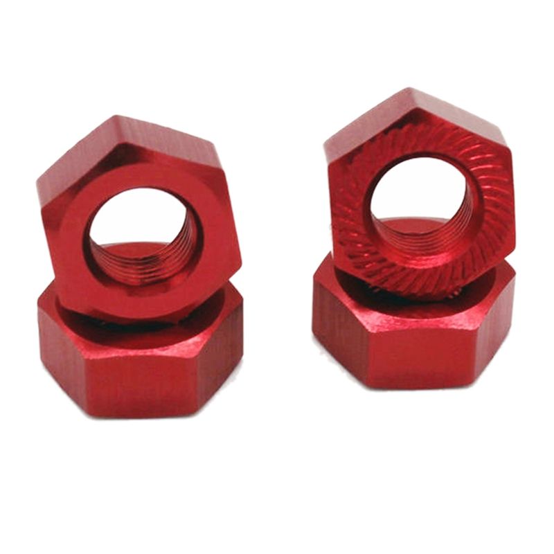 JAERBEE 4Pcs 17mm M10 Metal Wheel Hex Nut M10XP1.0 NT002 for JLB Racing CHEETAH 11101 21101 J3 Speed 1/10 RC Car Upgrade Parts