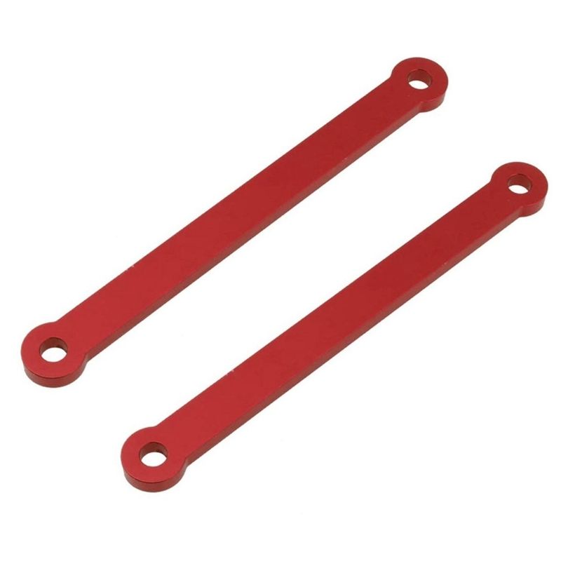2Pcs Metal Front Suspension Arm Mount Reinforcement Plate Tie Bar for 1/10 Traxxas Slash 2WD Rustler Stampede Parts