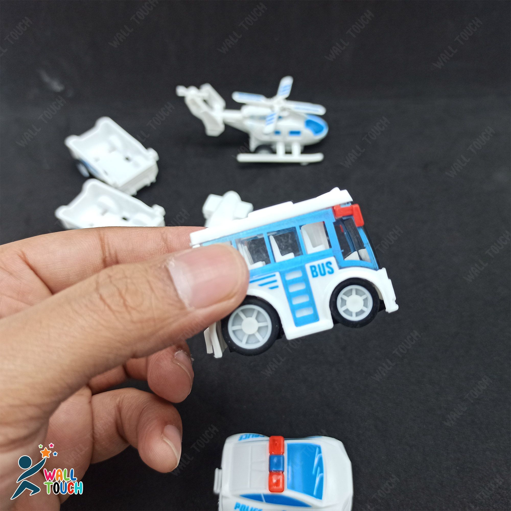 7 pce Toys Car Children Racing Car Baby Mini Cars Cartoon Pull Back Bus Truck Kids Toys Children Boy Gift GYH