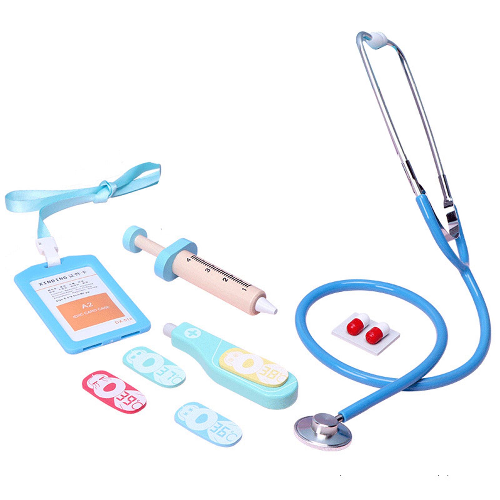 Kids Doctor Toy Imitation Scenes Stethoscope Syringe Doctor Toy