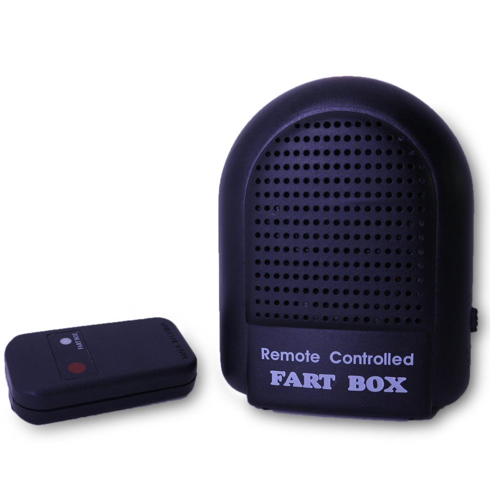 Funny Tricky Electronic Remote Fart Box Authentic-Sounding Fart Device Black