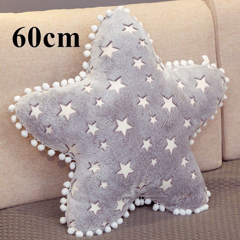 Ins Plush Sky Series Luminous Cloud Moon Star Pillow Soft Cushion Kawaii Stuffed Plush Toys For Children Baby Kids Toy Girl Gift