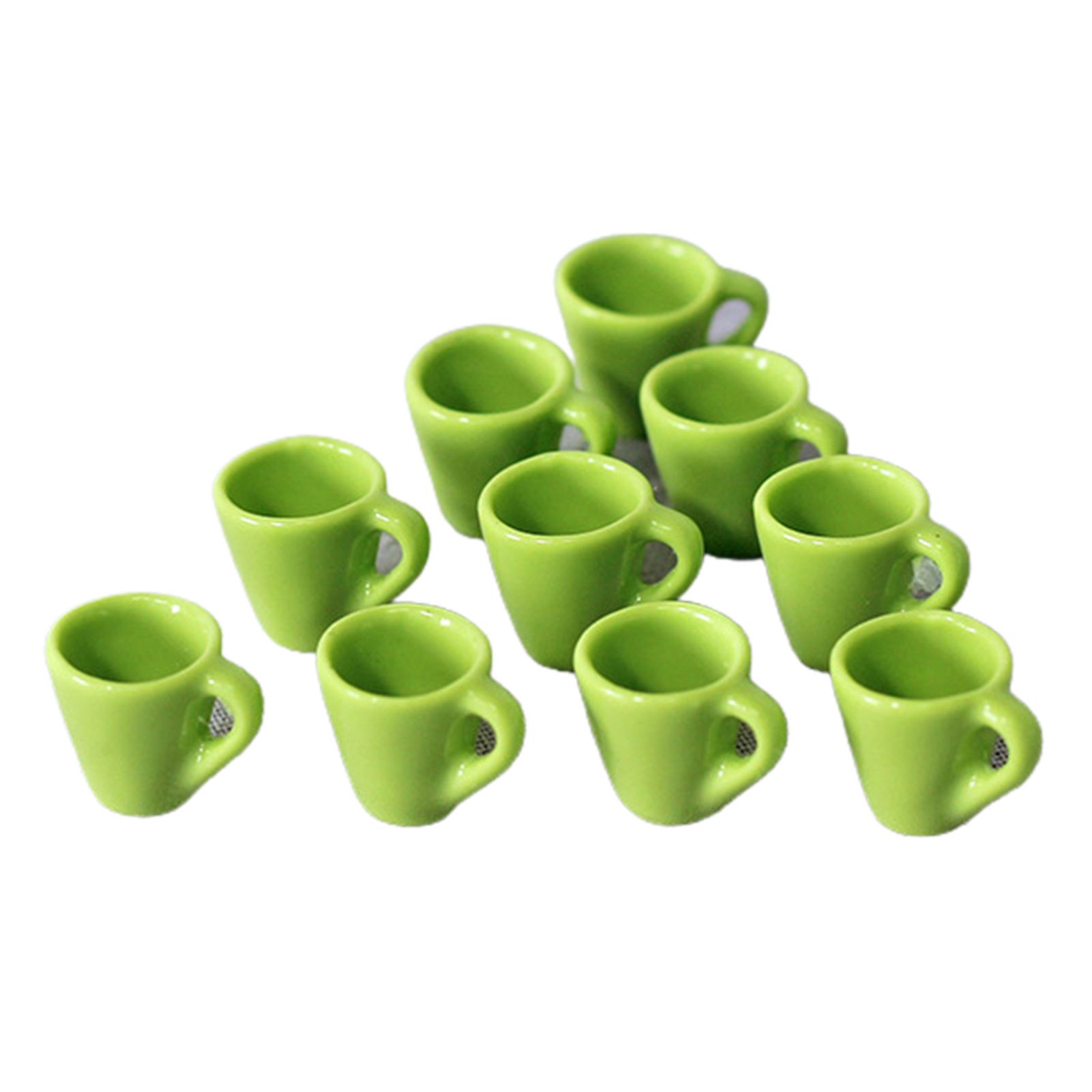 10Pcs Dollhouse Mini Mug Food Play Kitchen Accessories DIY Crafts Props Kids Toy