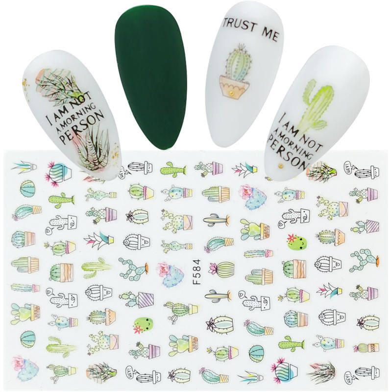 3D Nail Sticker Black Bow Crown Mandala Flower Necklace Design Stickers for Nails Art Adhesive Manicure Decorations Decals