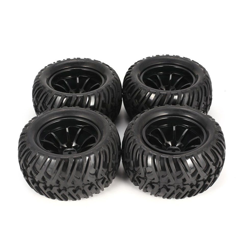 4Pcs Wheel Rim Tires For 1/10 Monster Truck Racing RC Car Accessories