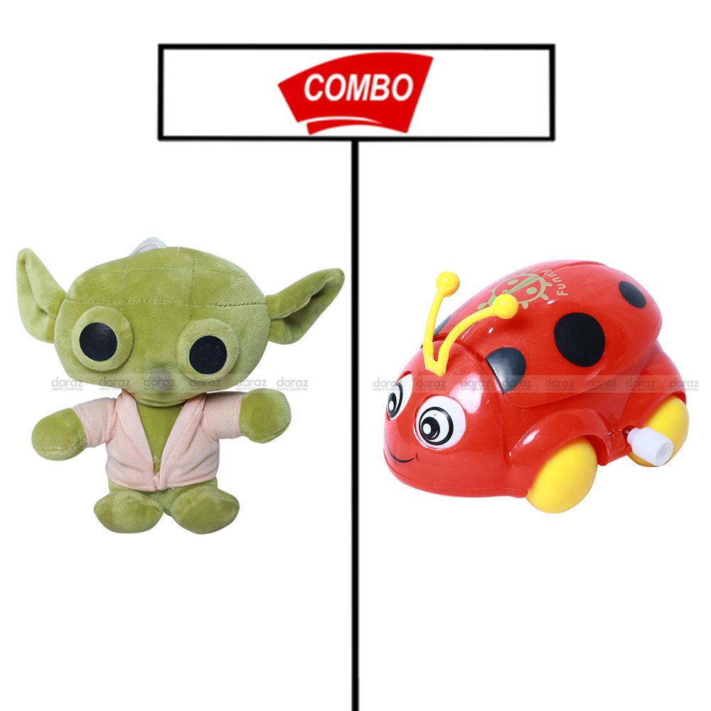 BABY YODA TEDDY WITH INSECT TOY COMBO PACK FOR KIDS