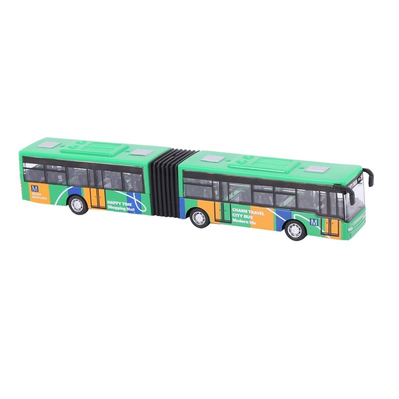 Children'S Diecast Model Vehicle Shuttle Bus Car Toys Small Baby Pull Back Toys
