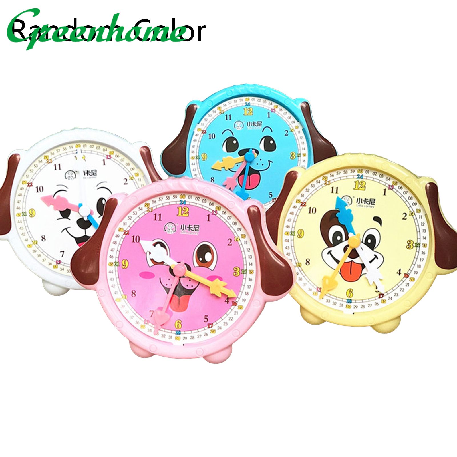 Greenhome Clock Educational Toys Hand-eye Coordination Concentration Teaching Aids Telling Time Teaching Clock for Homeschool
