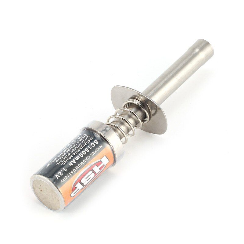 1.2V 1800mAh Rechargeable Nitro Starter Glow Plug Igniter Wth Charger for HSP RedCat Nitro Gas Engine Power1/8 1/10 RC Car