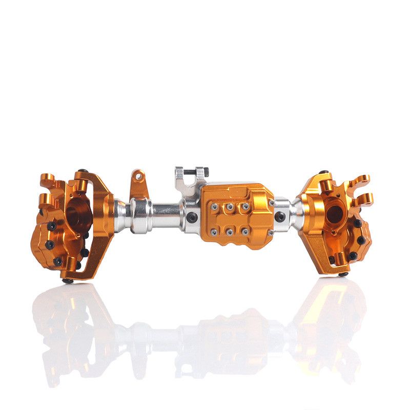 Yfashion RX4 Aluminum Alloy Front Rear Portal Axle Housing olden for 1/10 RC er Car raxxas RX-4 Axles Upgrade Parts