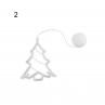 Christ LED Star Bell Snowman Santa Suction Cup Fairy Light Home Window Decor