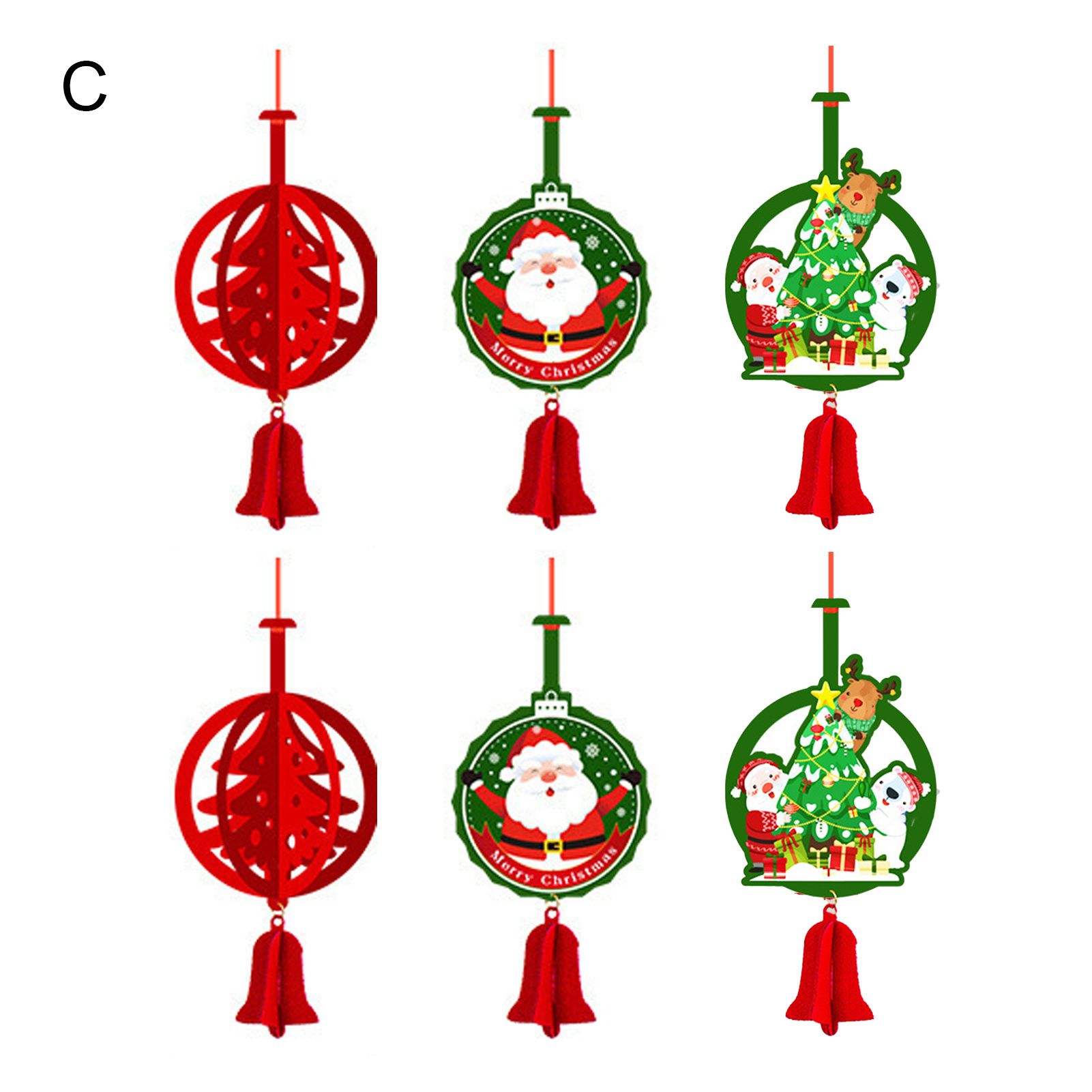 Wall Pendant Eye-catching Flexible Xmas Element Wall Pendant
