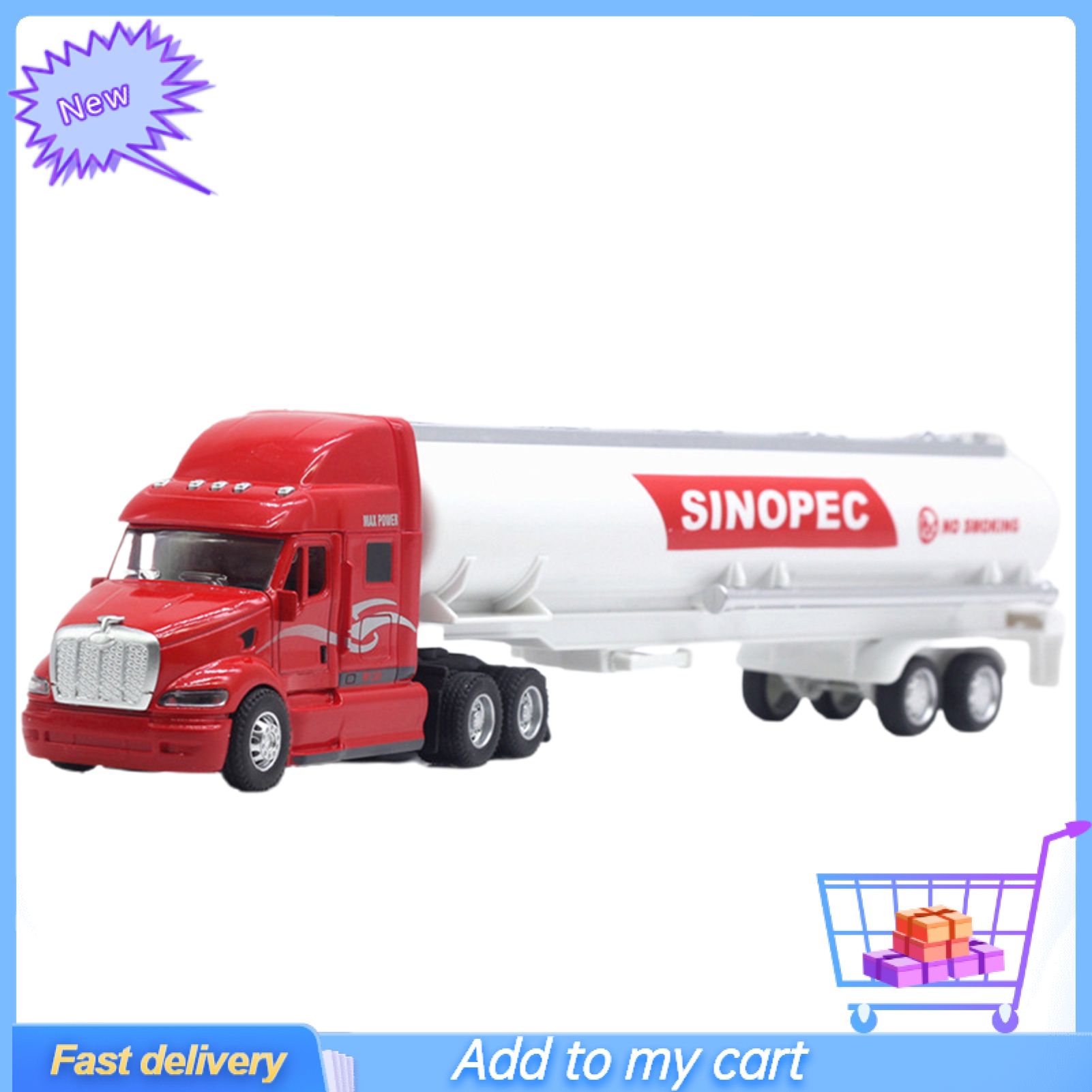 Car Model Simulate Gifts 1/48 Scale Tankers Truck Model Kids Toy for Kids