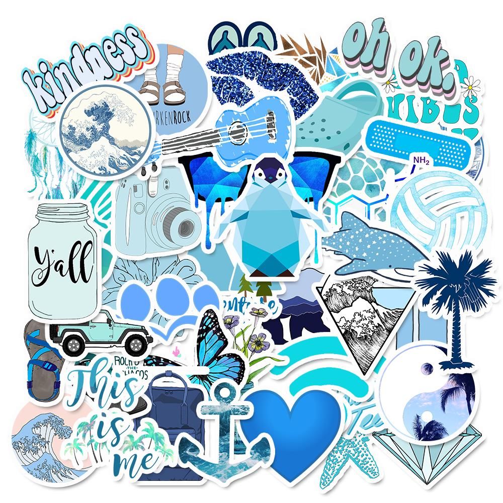 11 style VSCO Vinyl Stickers Waterproof,Aesthetic,Trendy -VSCO Girl Essential Stuff for Water Bottles Stickers Suitable