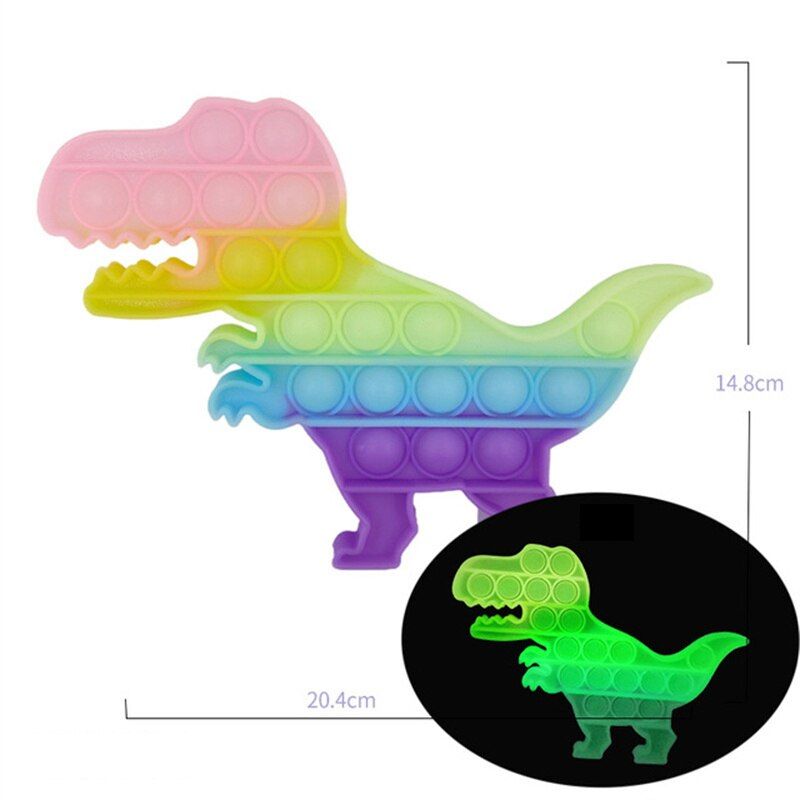 Push Bubble Sensory Fidget Toy Rainbow  Figet Stress Reliever Toys  Child Funny Anti Stress Reliver antistre