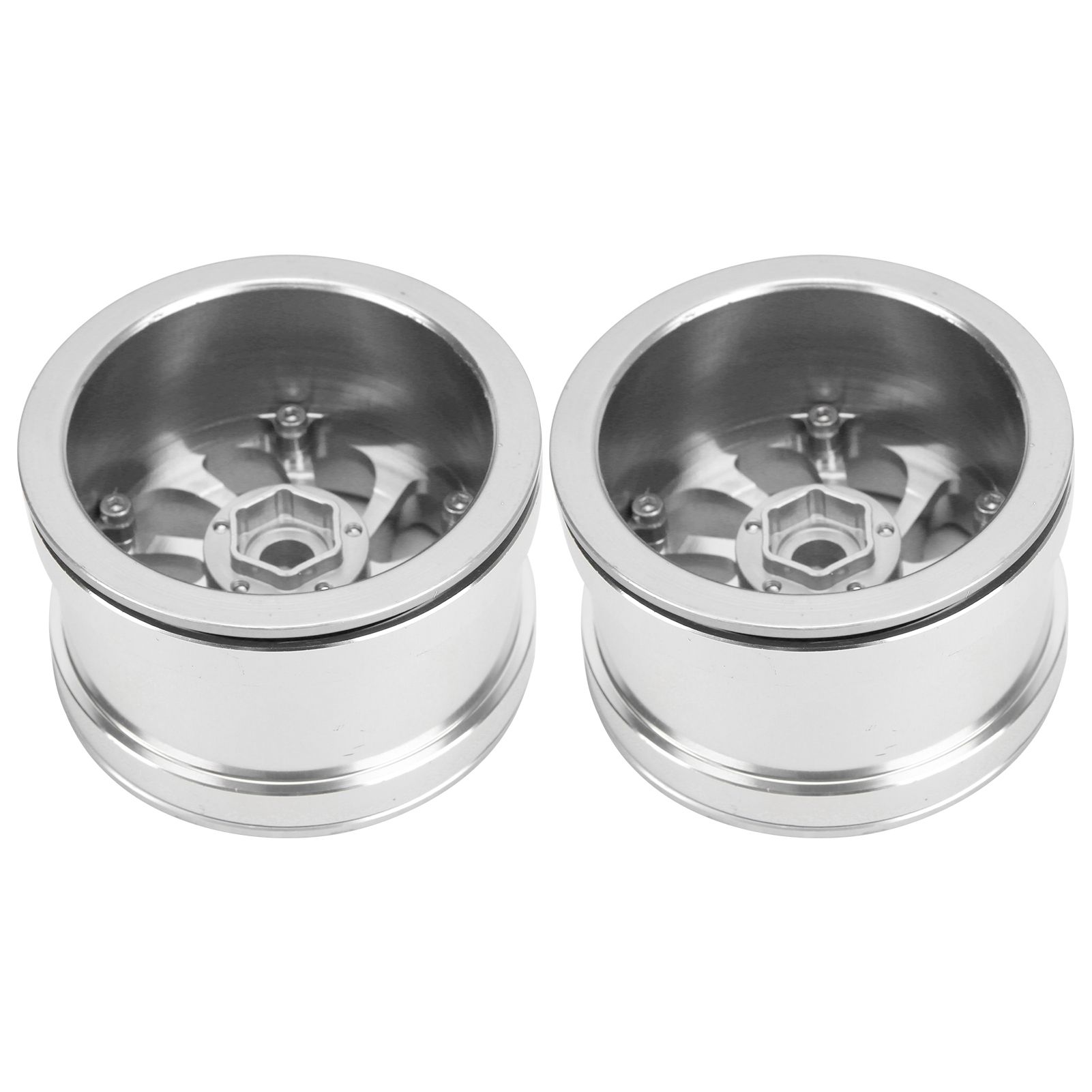 Chenmeng La Aluminum Alloy Beadlock Wheel Rims with Lock Non‑Sticky for 1/10 RC Crawler Cars