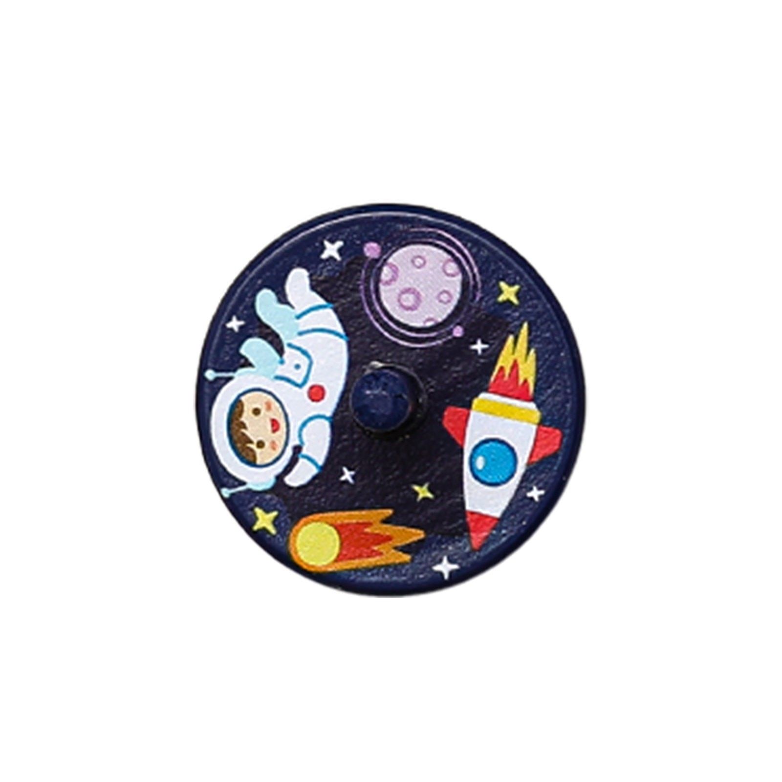 1 Pcs Kids Colored Fruits Wooden Gyro Toys for Children Relief Stress Desktop Spinning Top Toys Educational Kids Birthday Gifts