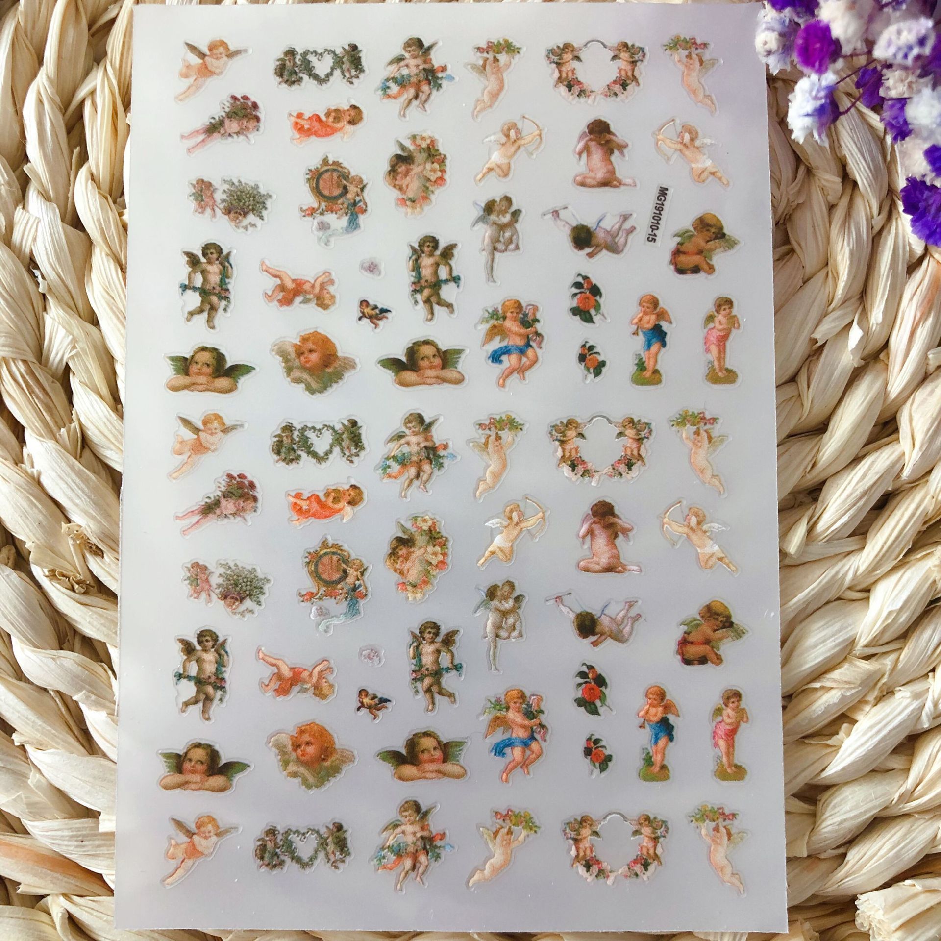 1pc Angel Cupid BOOM 3D Back Glue Nail Decal Nail Sticker Nail Decoration Nail Art Nail Tool Nail Ornt