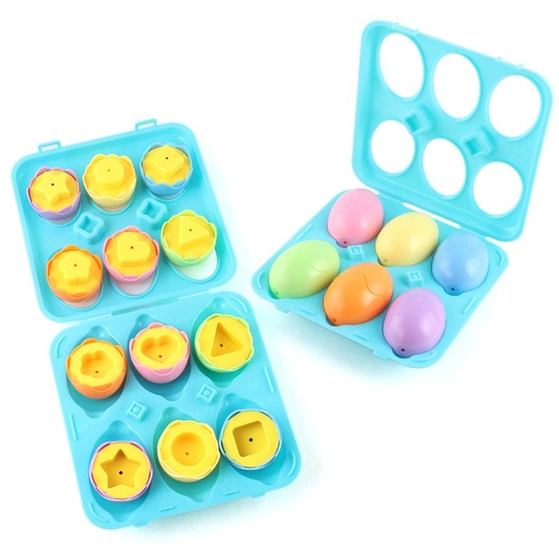 83XC Table Play Toy Interactive Puzzle Plastic Matching Eggs Shape Brain Training Portable Table Game Creative Kids Gift