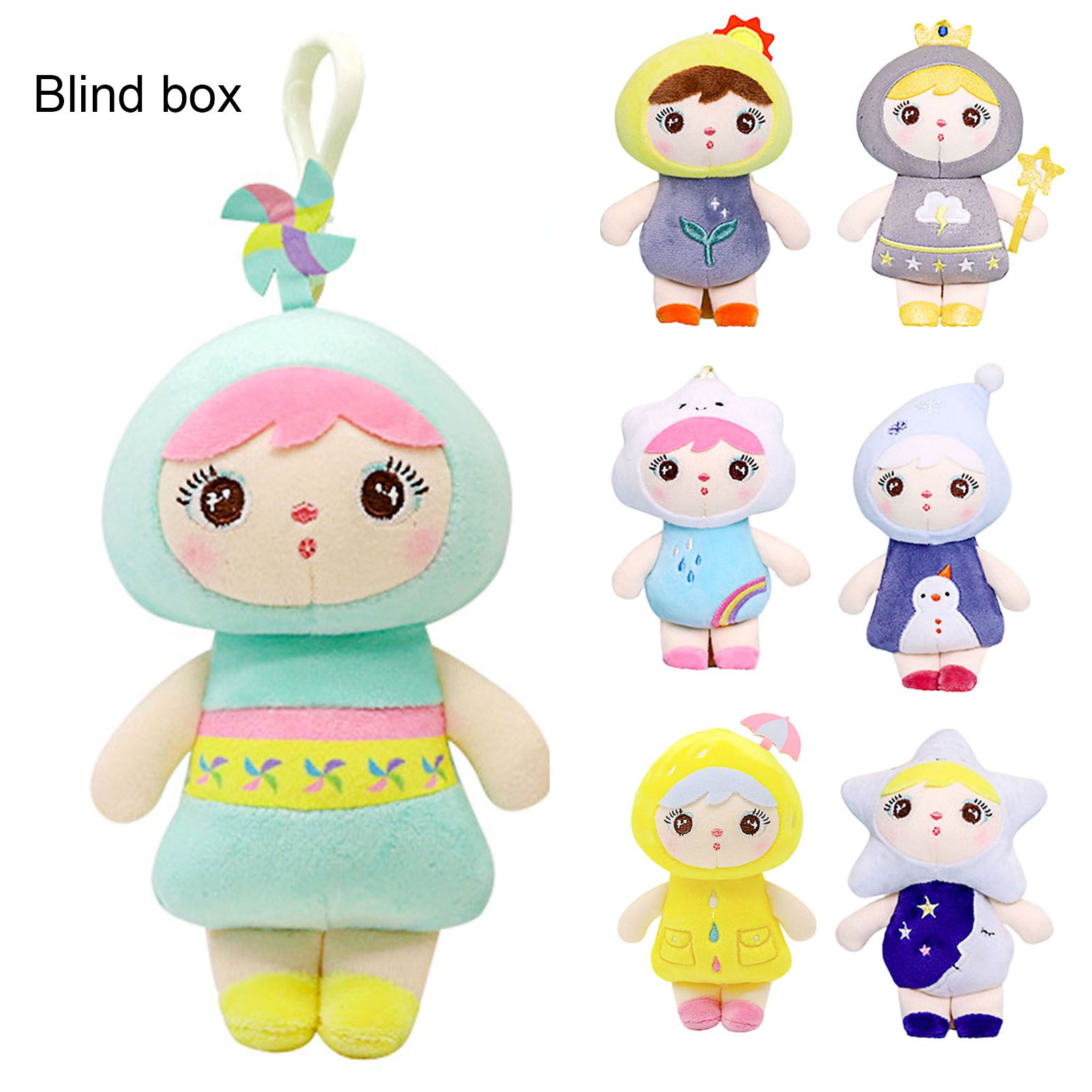 Hanging Random Style Plush Stuffed Doll Toy Bag Pendant Key Holder Decor Gift