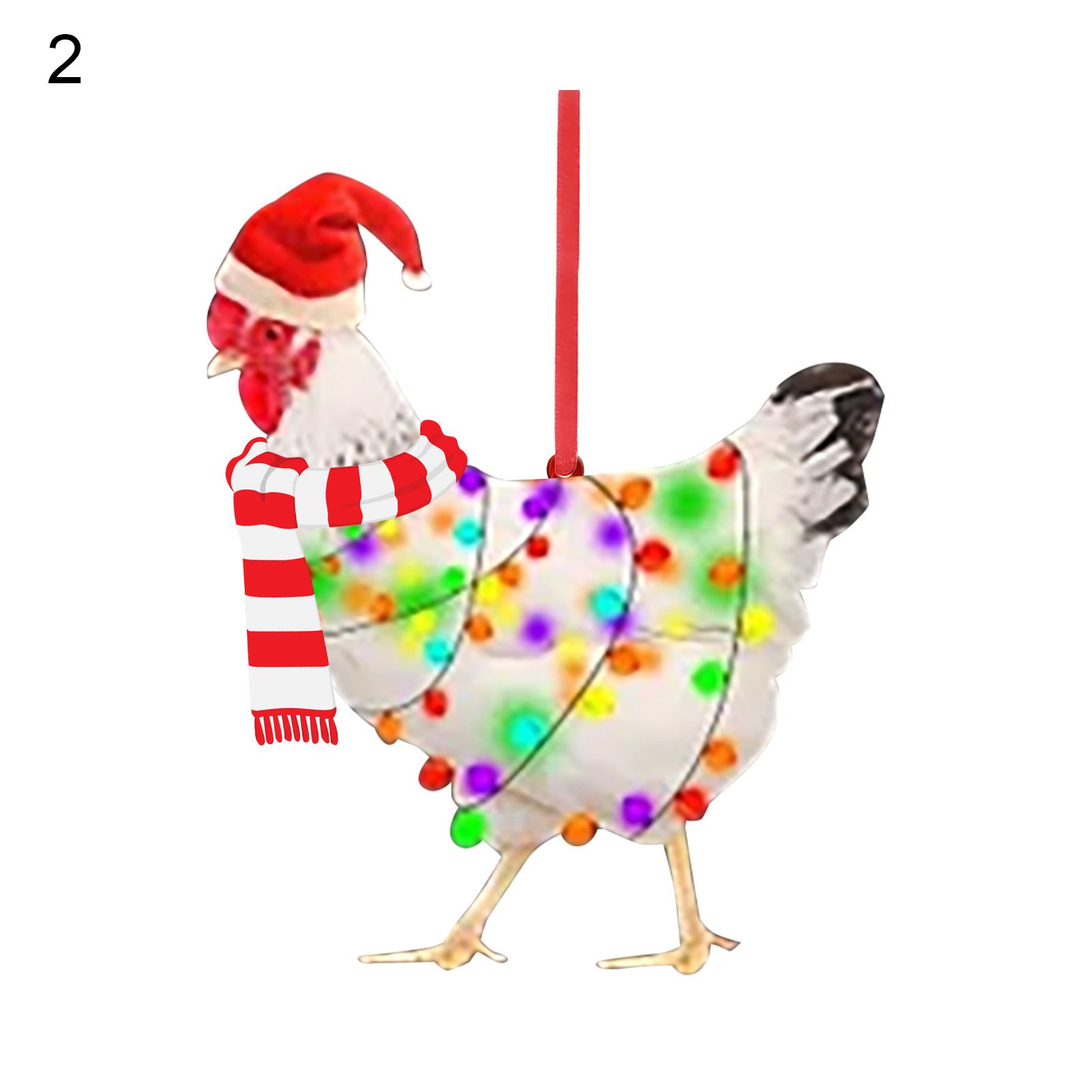 X Pendant istic Looking Personalized Decorative Rooster Christ Ornament