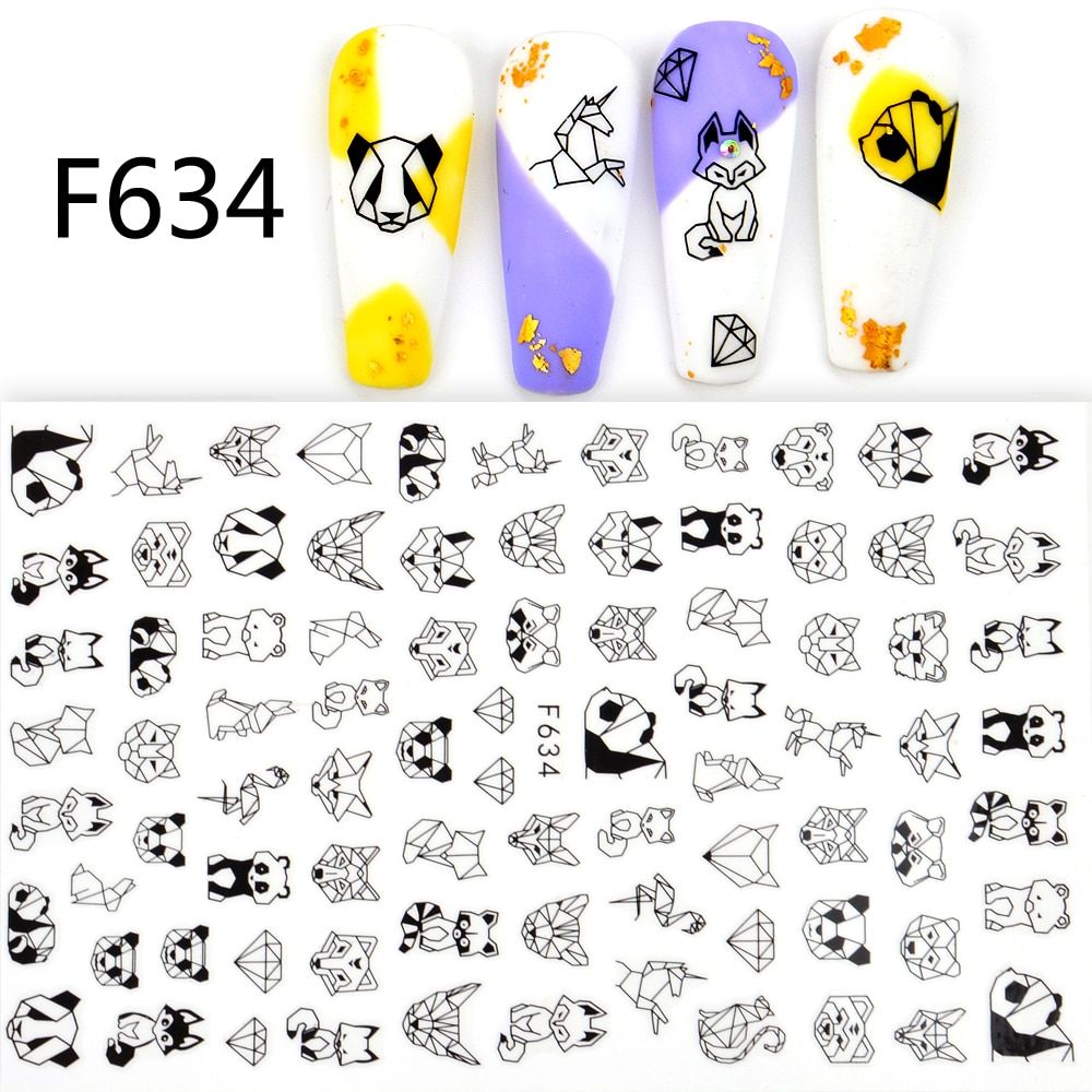 1pcs 3D Nail Stickers love Self Adhesive Sexy Designs Women Slider Decals for Nail Art Decorations Manicure Tips
