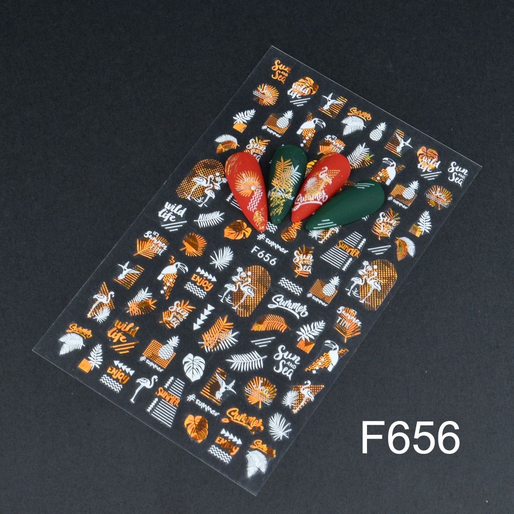 YWK 1PC Butterfly Flower for Slider for Nail Art Decorations Sticker Water Transfer Decal Leaves Girl Manicure DIY Tips