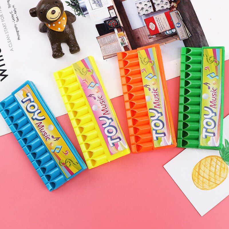16 Holes Cute Harmonica Musical instrument Montessori Educational Toys Cartoon Pattern Kids Wind Instrument Children Gift