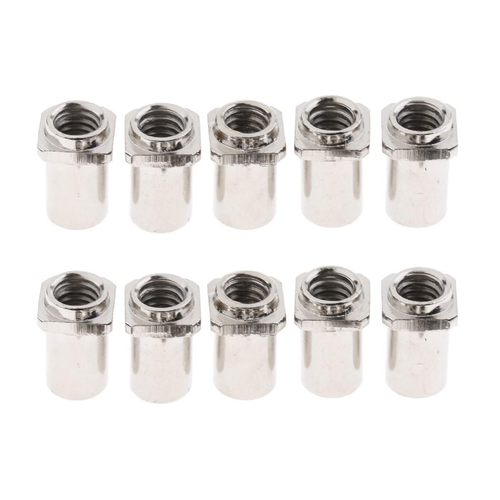 3X 10x Swivel Nuts for Tom Lug Metal Thread Nuts for Tom Floor Drum Parts