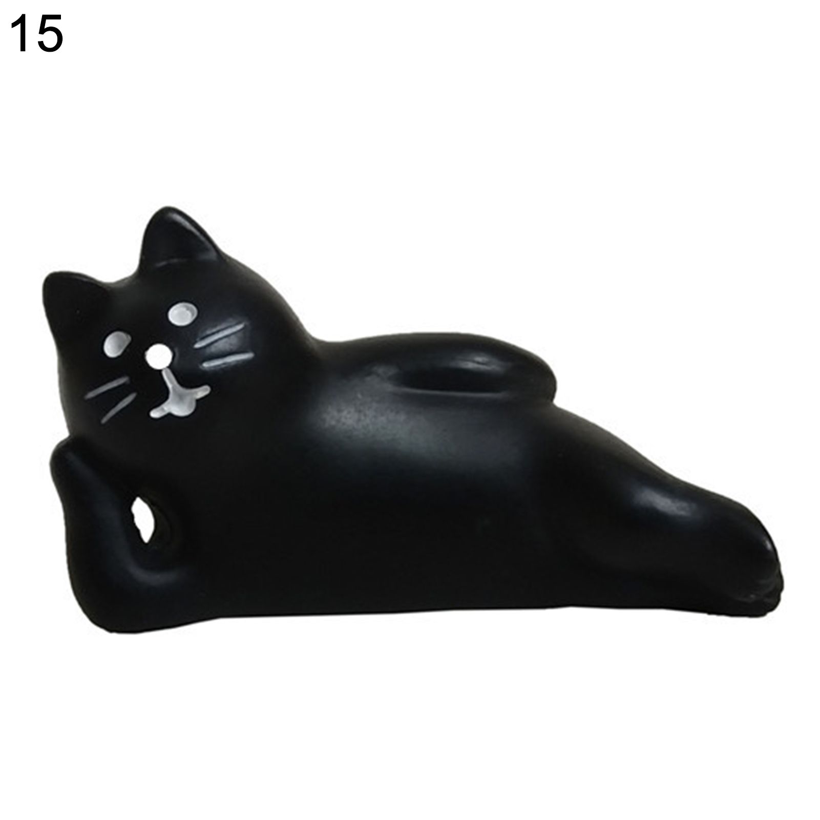 Livecity Mini Cat Model Small Garden Decor Resin Miniature Zakka Cat Figurine for Fun