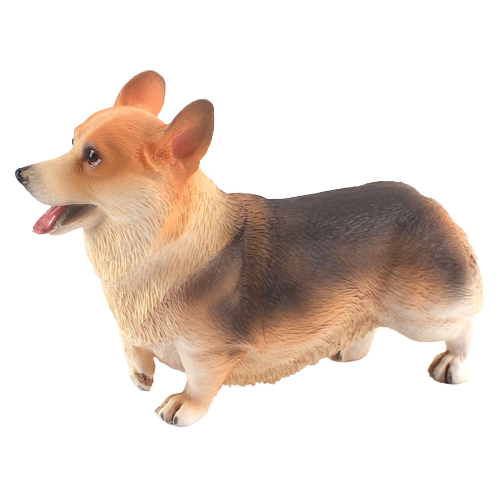 Corgi Figurine Adorable Realistic PVC Fine Workmanship Miniature Corgi Dog Model Ideal Gifts for Children