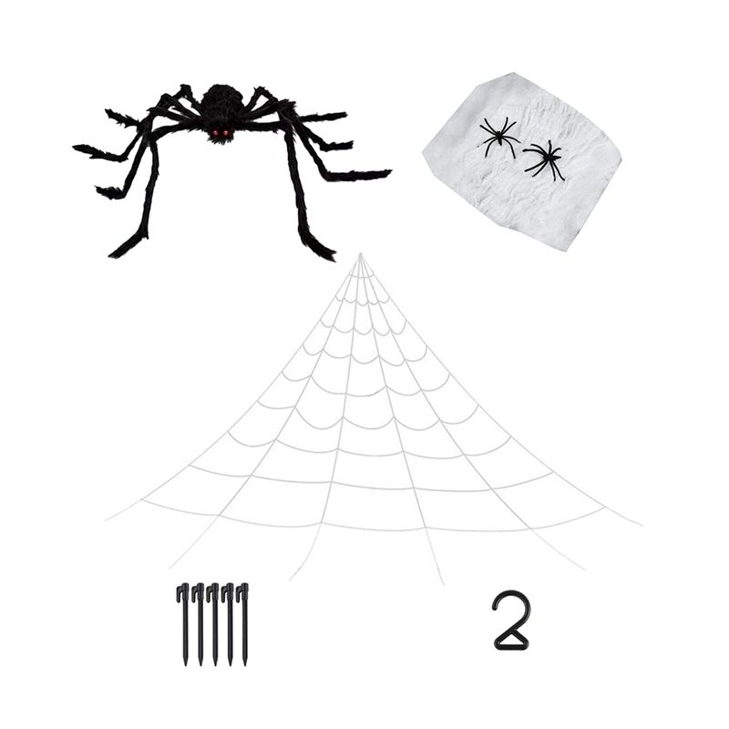 Halloween Decorations - Scary Decorations Set Comes with Fake Spider Spider Webs Props for Outdoor , Indoor, Decor