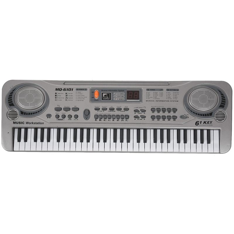 61-Key Keyboard Piano Piano Led Instrument Keyboard 21-Inch Music Education Double-Row Electronic Piano Children Beginner Electronic Keyboard Piano Eu Plug