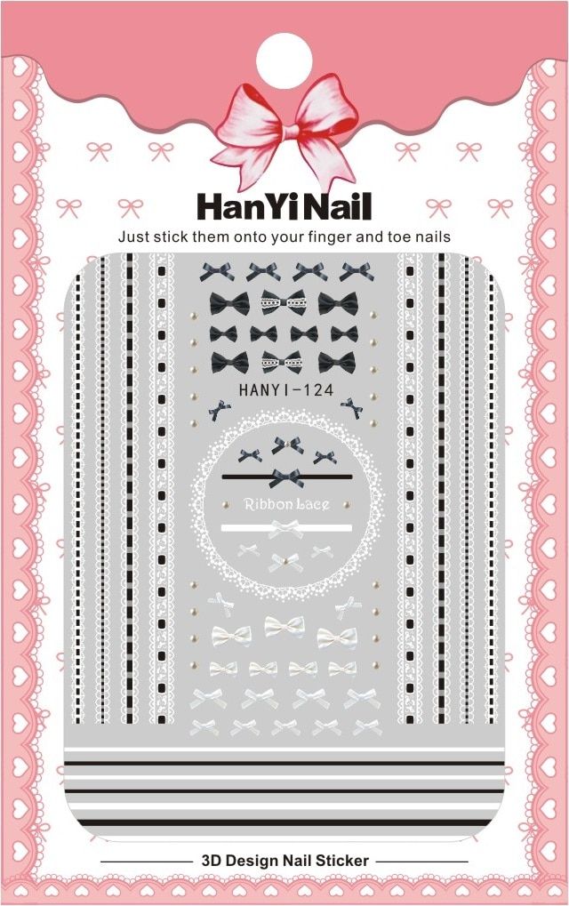 HanYiNail 104-134 2018 New Spring Lucky Cat Fantacy Flowers Nails Art Sticker Harajuku Nail Wrap Sticker Tips Manicura stickers