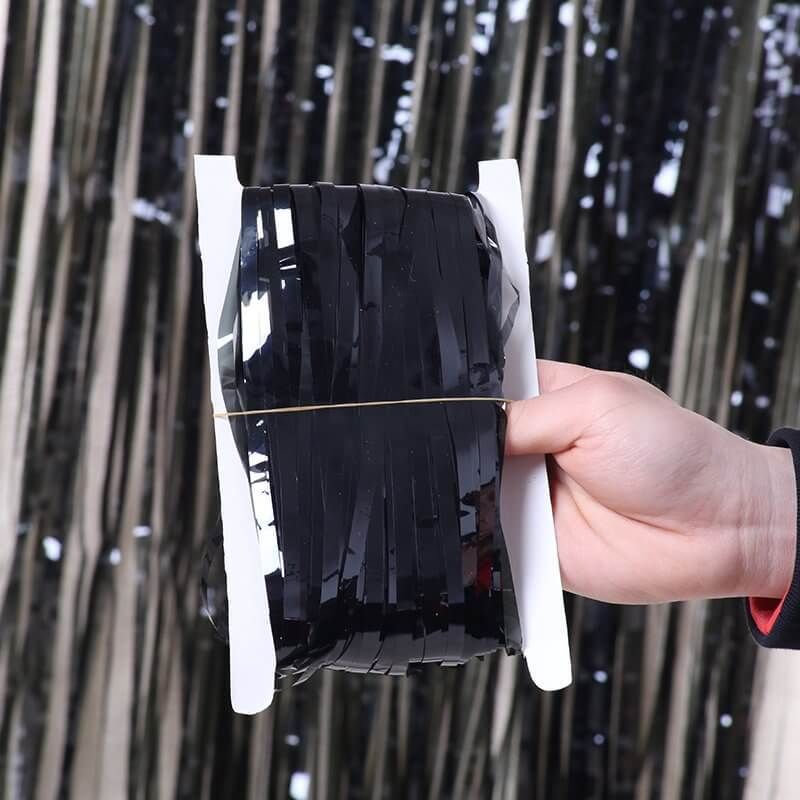 Foil Curtain for Decoration - Black