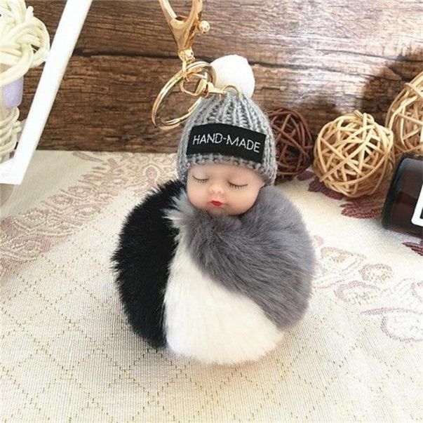 Hot And New Small Flower Sleeping Baby Doll Keychain Bag Key Colourfull Nice Cute Keychain, For Ladies Wearing Parties, Festivals Or Daily Life - Toy - Toy - Teddy Bear