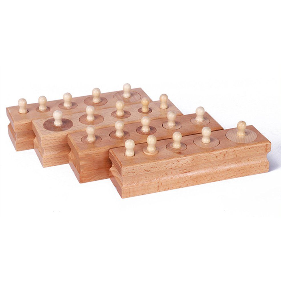 Montessori Materials Montessori Toys Educational Games  Socket Blocks