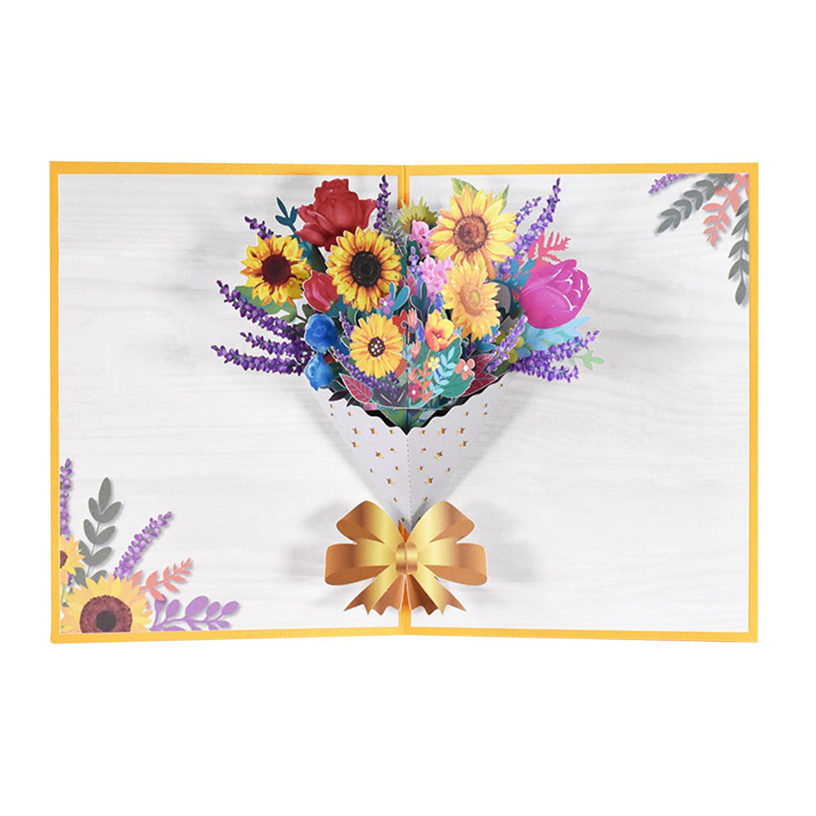 Festival Card Lightweight Adorable Flower Decor Greeting Card