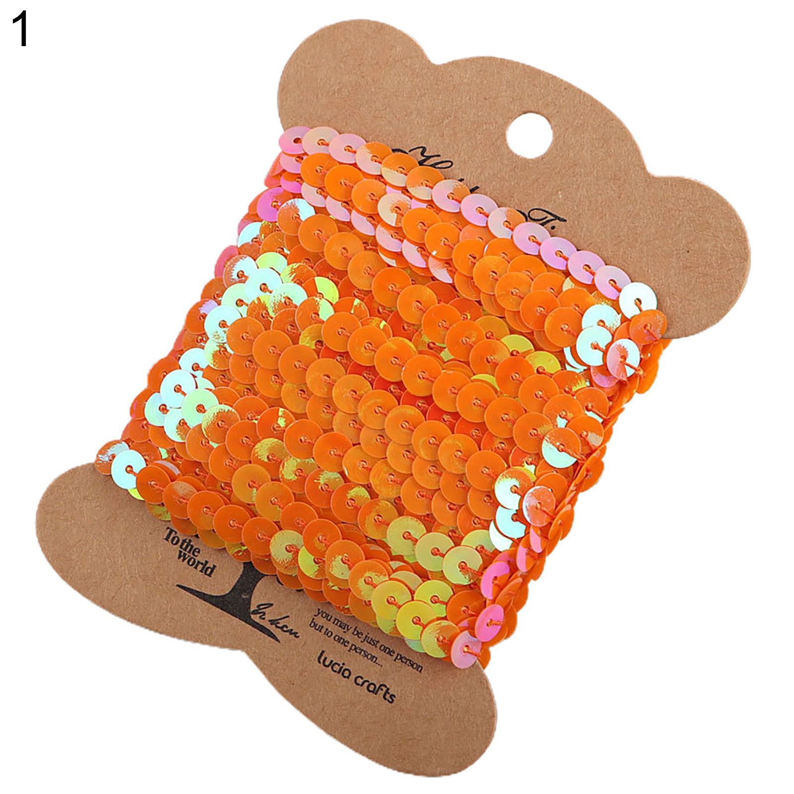 Sequin Trim Colorful Shiny DIY Sequin Sewing Ribbon Decor
