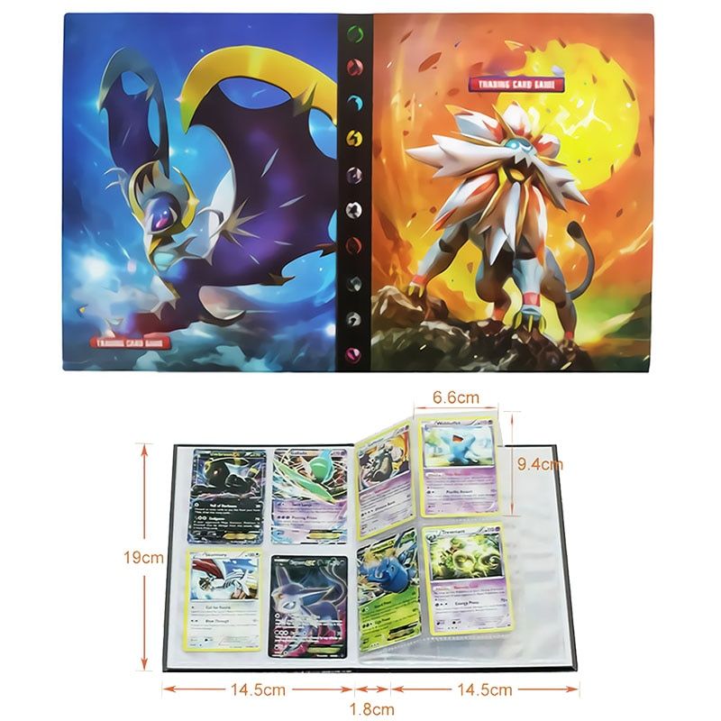 240Pcs Pokemon Card Album Anime Game GX Trading Cards Albums Book Collectors Holder Binder Top Loaded List Toys Gifts For kids