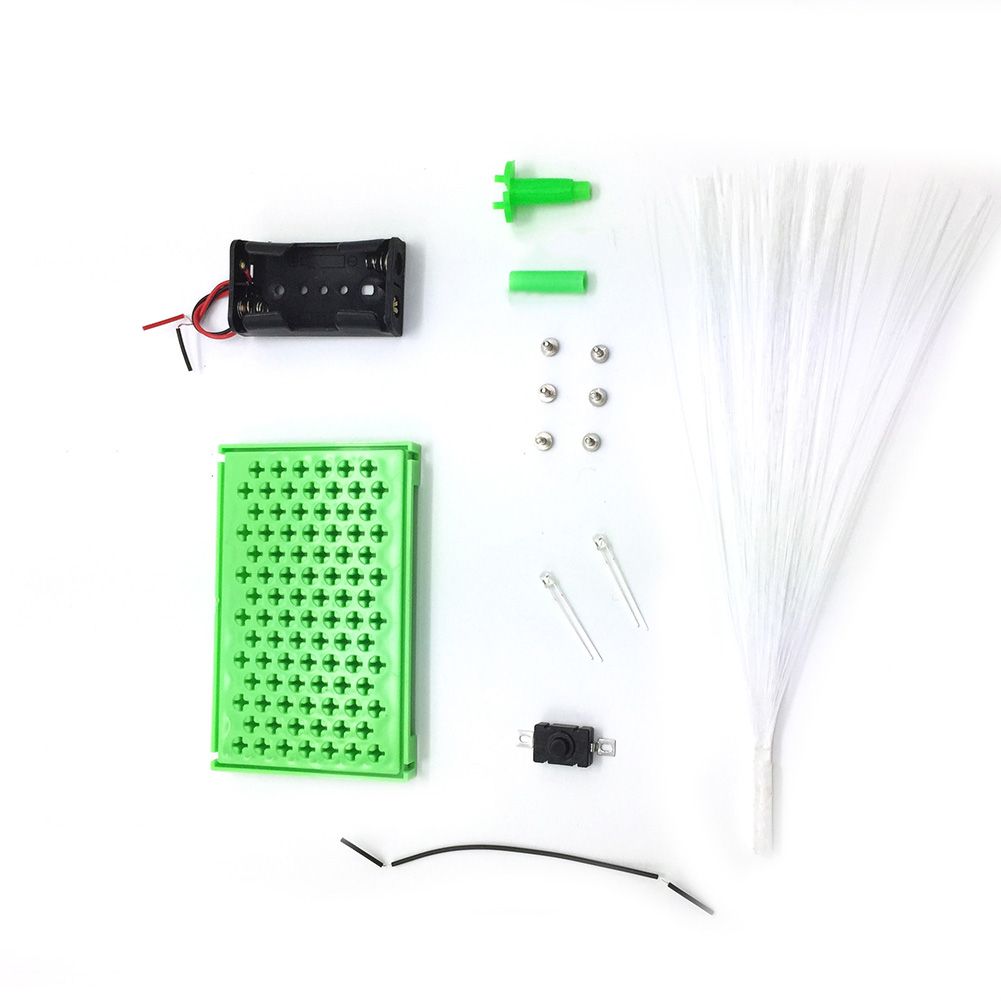 DIY Multicolor Glowing Optic Fiber Light Science Experiment Education Kids Toy