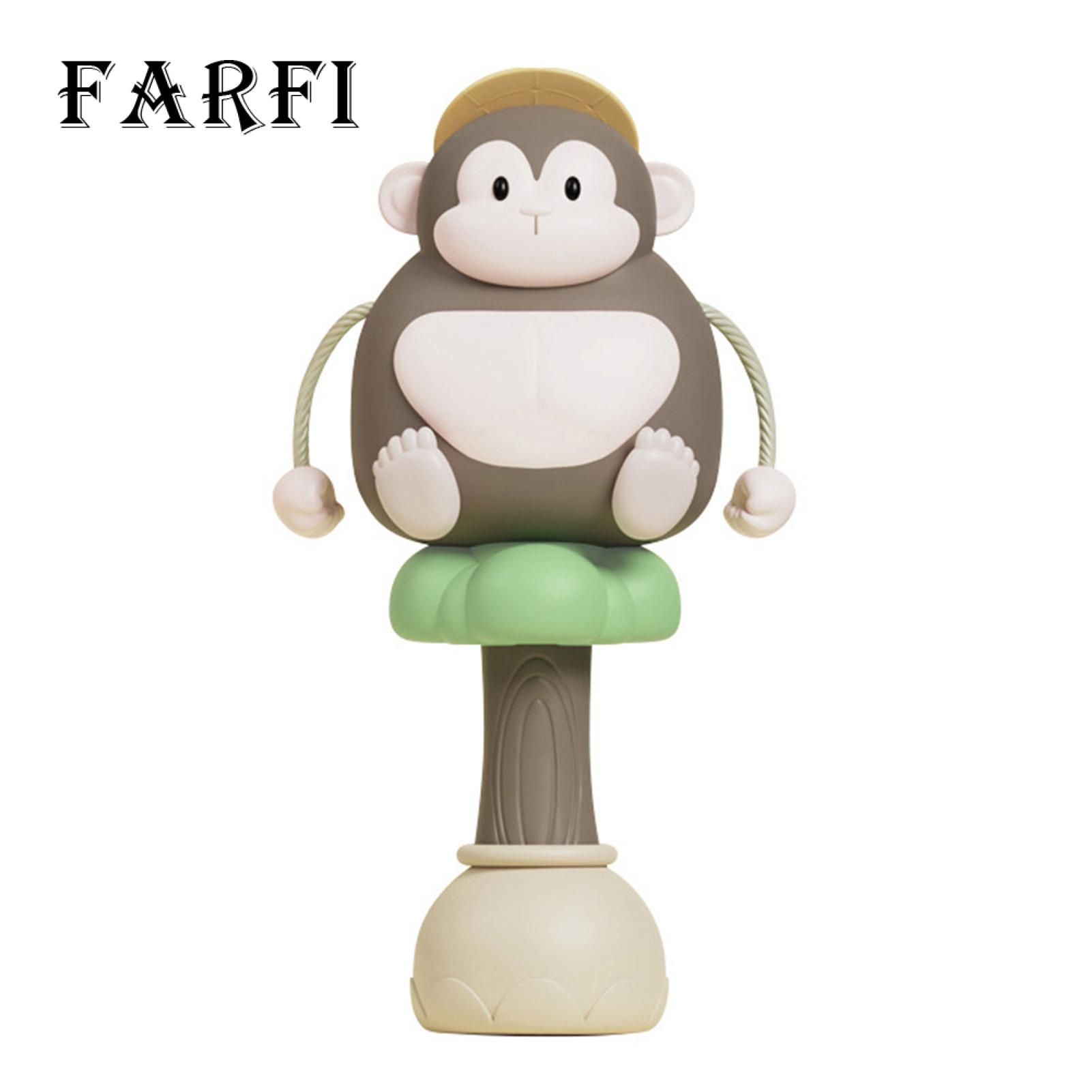 Farfi Newborn Rattle Toy High Toughness Giggling Gorilla Rattle Newborn Early Educational Baby Toys