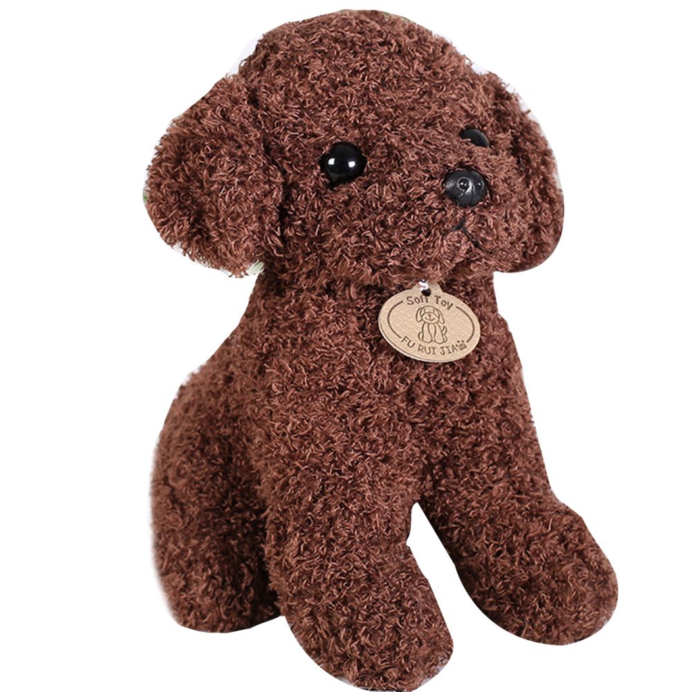 Realistic Curly Plush Dog Puppy Stuffed Doll Home Sofa Car Decor Girls Gift