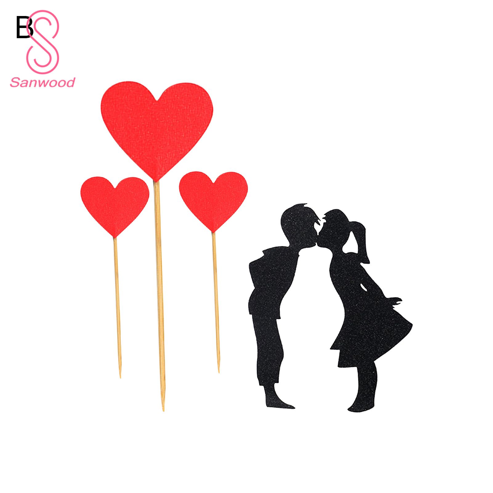 Cupcake Topper Convenient Love art Couples Cake Decorating Pick