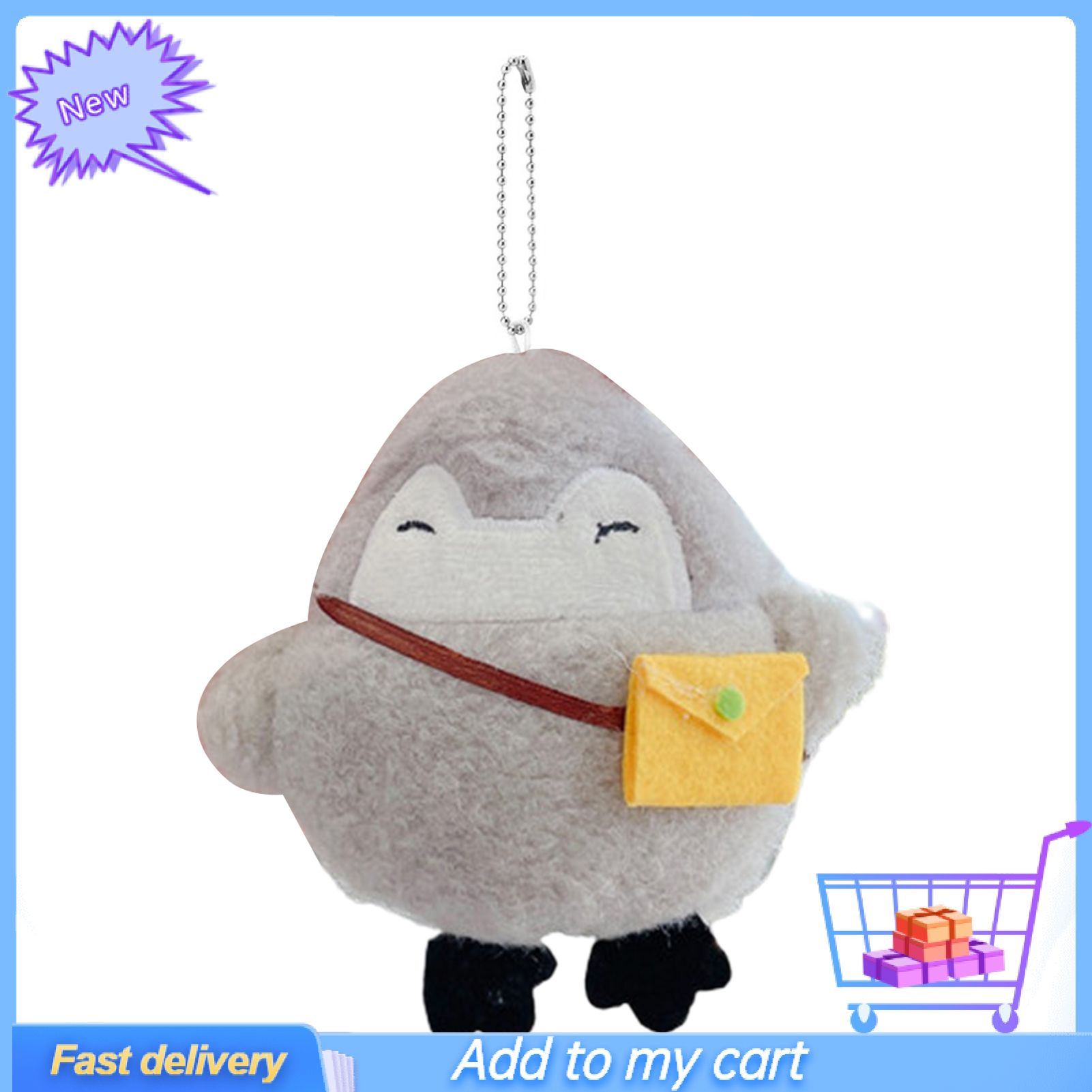 Penguin Doll Keychain Fine Workmanship Portable Lovely Hanging Penguin Plush Toy Kids Gifts for Backpack