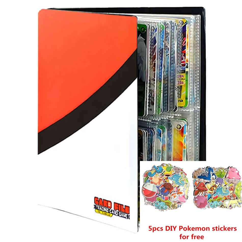 Pokemon Go 240pcs Cards Album Book Cartoon Anime Card Collectors Loaded List Holder Capacity Binder Folder Toys For Kids