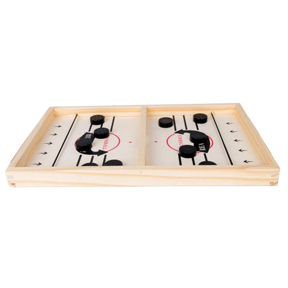 MA Wooden Hockey Game Children's Gift Light And Compact Wooden Hockey Game Perfect For All Kinds Of Parties-Wood L